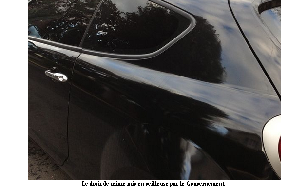 Insécurité : le droit de teinte mis en veilleuse par le Gouvernement